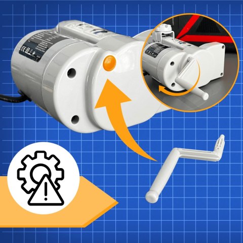Elektryczny podnośnik samochodowy 2T 12V z pilotem wys. 12-35cm lekki 4.3kg