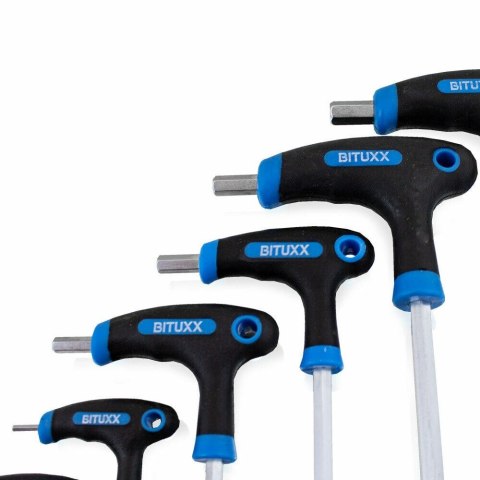 Imbusy typ t 11 elementów stal chromowo-wanadowa wytrzymałe ergonomiczne