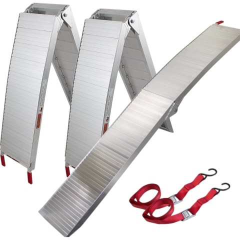 Najazdy rampy aluminiowe składane 680kg 2 sztuki motocykle quady maszyny