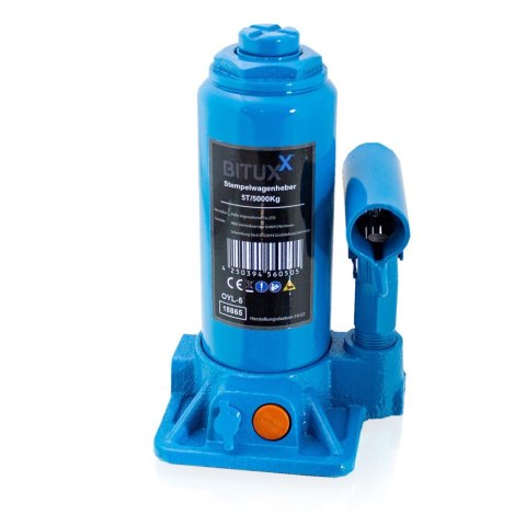 Podnośnik hydrauliczny 5t butelkowy tłokowy 180 295 mm stalowy kompaktowy