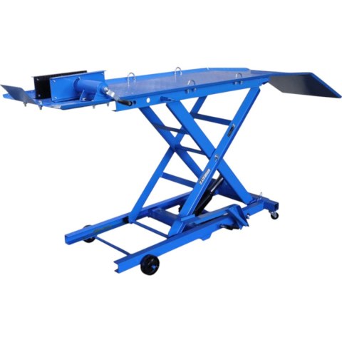 Podnosnik motocyklowy platformowy platforma 364 kg rampa serwisowa 21-78 cm