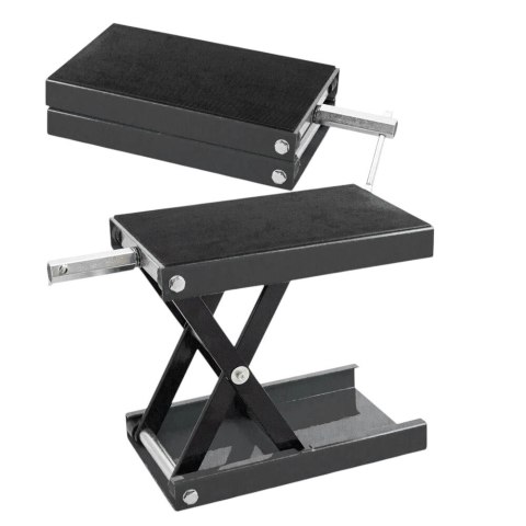 Podnośnik nożycowy korbowy do motocykla 450kg grafitowy