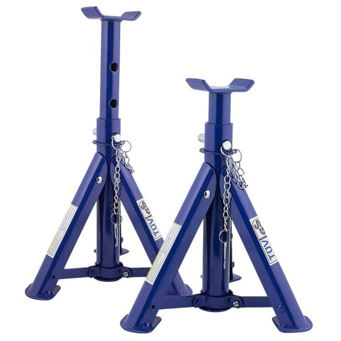 Podstawki samochodowe 2t kobyłki stalowe zestaw 2 szt regulowane 277 365 mm