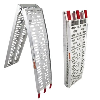 Rampa aluminiowa składana 228 cm 340 kg antypoślizgowa transport motocykli