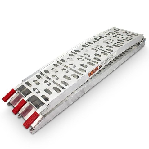 Rampa aluminiowa składana 228 cm 340 kg antypoślizgowa transport motocykli