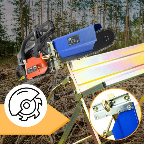 Stojak do cięcia drewna Koziołek do drewna z uchwytem na piłę 45cm 120kg