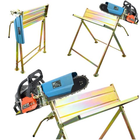 Stojak do cięcia drewna Koziołek do drewna z uchwytem na piłę 45cm 120kg