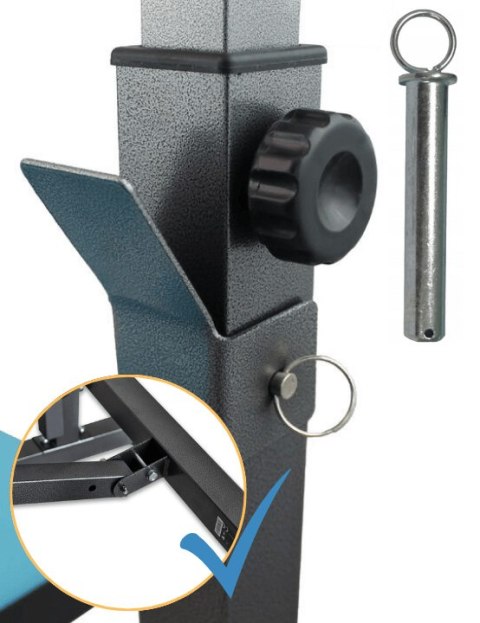 Stojak na sztangę solidny regulowany wytrzymały do przysiadów wyciskania