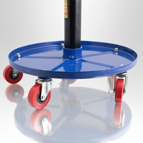 Stołek warsztatowy obrotowy z regulacją wysokości 40 50 cm pojemnik 135 kg