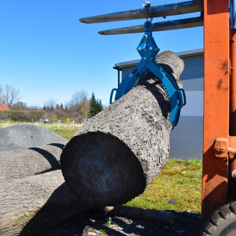Szczypce do transportu kłód 720 mm udźwig 1500 kg stal wytrzymałe