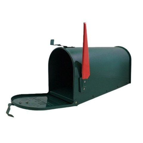 Zielona Skrzynka Pocztowa z Słupkiem USA Design Stalowa Powłoka Bituxx