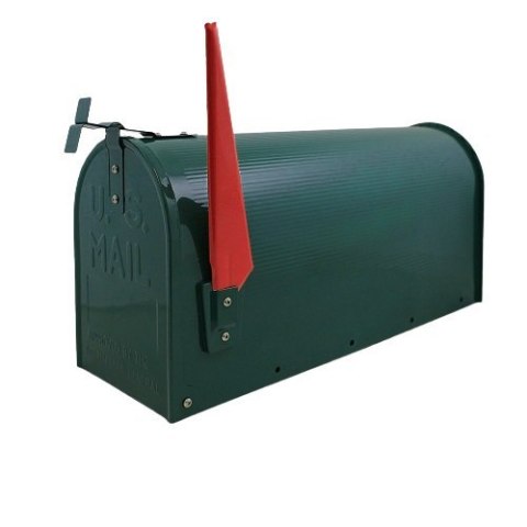 Zielona Skrzynka Pocztowa z Słupkiem USA Design Stalowa Powłoka Bituxx
