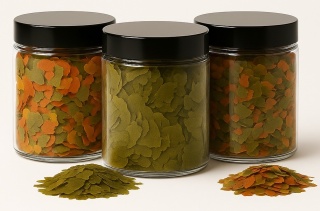 Zestaw płatków XXL dla ryb akwariowych Spirulina Goldfish Tropical