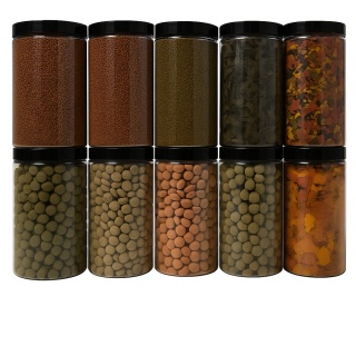 Kompletny zestaw XXL pokarmów PREMIUM dla ryb akwariowych 10w1 Na Prezent