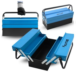 Skrzynka Walizka Narzędziowa Bituxx Stalowa 51x24x24 cm Przenośna Składana