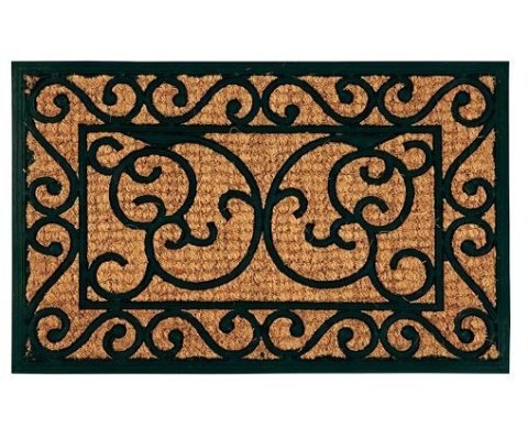 WYCIERACZKA GUMOWA KOKOSOWA ZEWNĘTRZNA POD DRZWI PROSTOKĄTNA