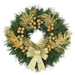 Wianek świąteczny na Boże Narodzenie stroik na drzwi stół dekoracja handmade 30cm