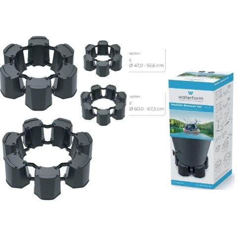 PODSTAWA DO ZBIORNIKA NA WODĘ DESZCZÓWKĘ MODULAR 6 BASECAN ANTRACYT