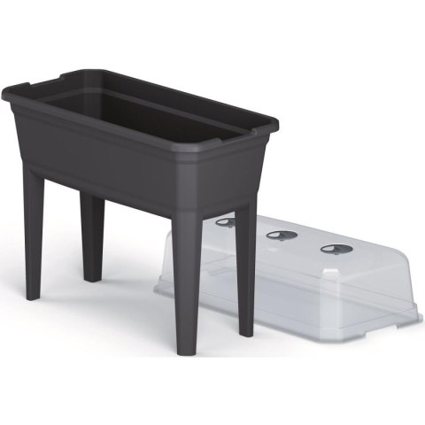 SZKLARNIA STOJĄCA ROZSADNIK RESPANA SET ECOLINE 74,6x77,7x36,8CM ANTRACYT