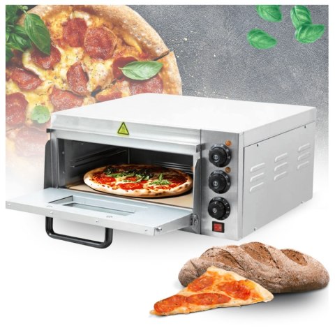 Piec Elektryczny Uniwersalny 2000W do Pizzy Chleba 350°C Kamień Szamotowy