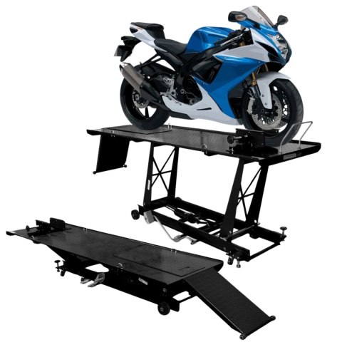 Podnośnik motocyklowy platforma podnośnik hydrauliczny 464 kg stabilny