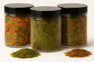 Zestaw pokarmów dla ryb akwariowych 3 rodzaje płatków Spirulina tropical