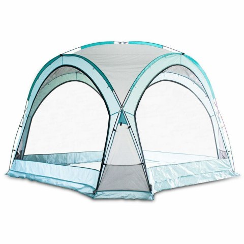 Namiot domek ogrodowy 3.5x3.5m błękitny UV ściany moskitiera