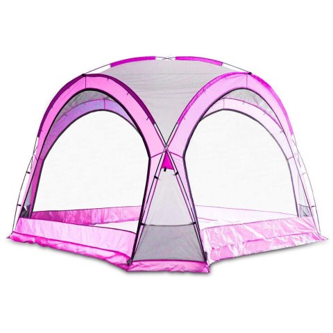 Namiot domek różowy 3.5x3.5m UV moskitiera ściany wodoszczelny