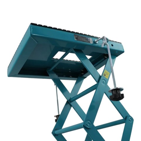 Podnośnik Hydrauliczny Nożycowy Motocyklowy Mobilny Gumowa Platforma 135kg