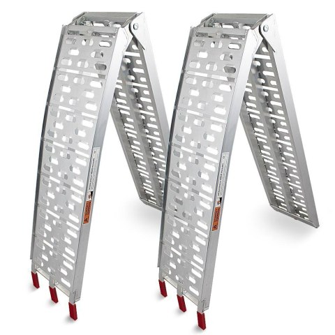Rampy aluminiowe składane najazdy 680 kg do motocykla quada kosiarki pasy