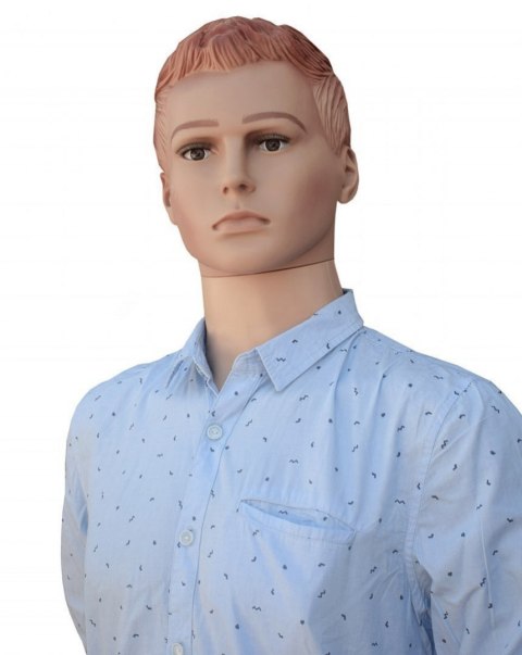 Manekin wystawowy męski pełnopostaciowy 190 cm z głową stabilny