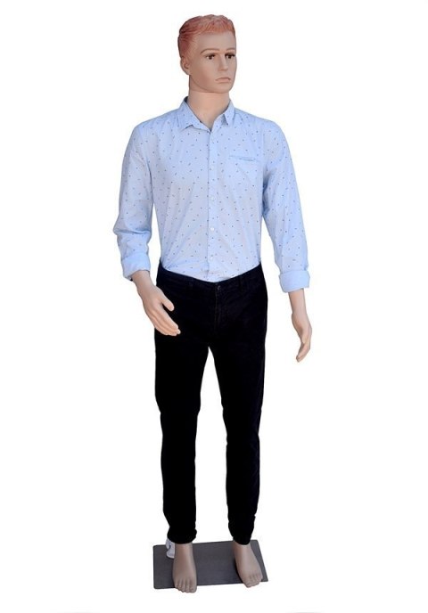 Manekin wystawowy męski pełnopostaciowy 190 cm z głową stabilny