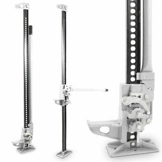 Podnośnik kolejowy lewarek farmerski 3t 132 cm stalowy do auta terenowego offroad