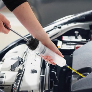 Pompka do oleju 200 ml Bituxx ręczna do napełniania i odsysania płynów z wężami PVC