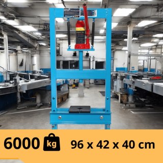 Prasa hydrauliczna warsztatowa 6T wymienne szczęki regulowana 17-43 cm
