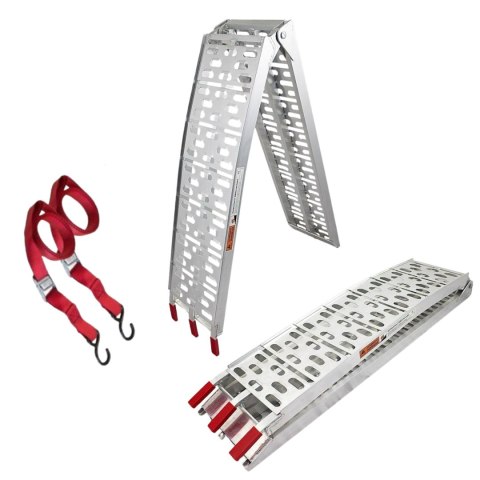Rampa aluminiowa składana 228 cm 340 kg antypoślizgowa transport motocykli