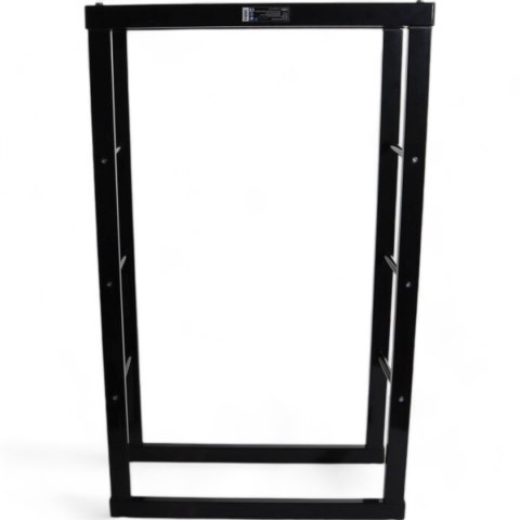 STOJAK NA DREWNO KOMINKOWE 60×25×100CM BITUXX METALOWY LOFT CZARNY