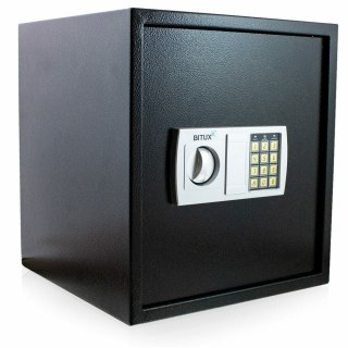 Sejf Elektroniczny Szyfrowy 48L Czarny Na Klucz Dom Biuro Solidny