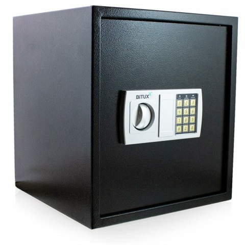 Sejf Elektroniczny Szyfrowy 48L Czarny Na Klucz Dom Biuro Solidny
