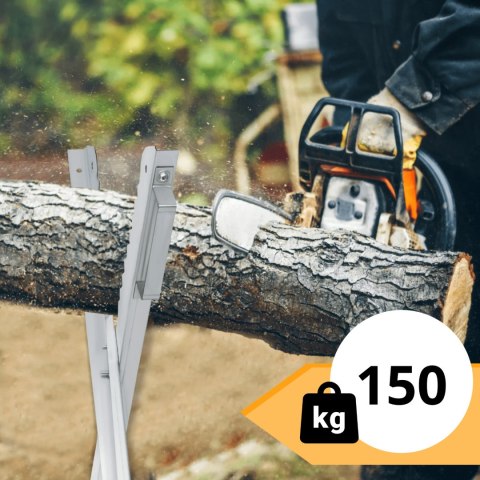 Kozioł Składany do Cięcia Drewna Ocynkowany 80cm Wytrzymały Stojak 150kg