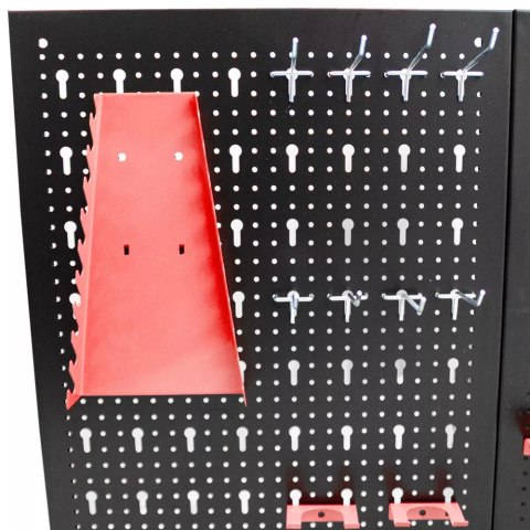 Tablica warsztatowa narzędziowa perforowana 120x60 cm komplet 25 uchwytów