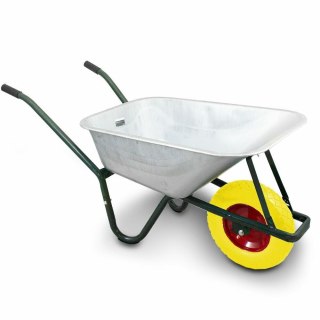 Taczka budowlana 100l 250kg stal ocynkowana koło pu pełne wytrzymała