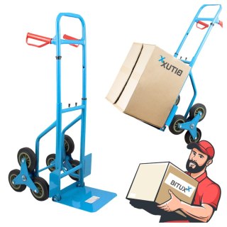 WÓZEK TRANSPORTOWY SCHODKOWY 200KG Z REGULACJĄ WYSOKOŚCI MAGAZYNOWY