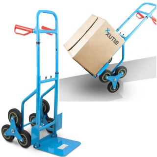 WÓZEK TRANSPORTOWY SCHODKOWY 200KG Z REGULACJĄ WYSOKOŚCI MAGAZYNOWY