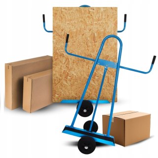 Wózek transportowy do płyt gipsowych drzwi okien MDF OSB udźwig 300 kg