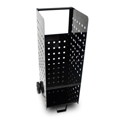 Wózek na drewno kominkowe 100 kg metalowy z gumowanymi kółkami solidny Stal