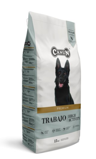 Canun Trabajo - karma premium dla psów energicznych i myśliwskich z kurczakiem i ryżem 15kg