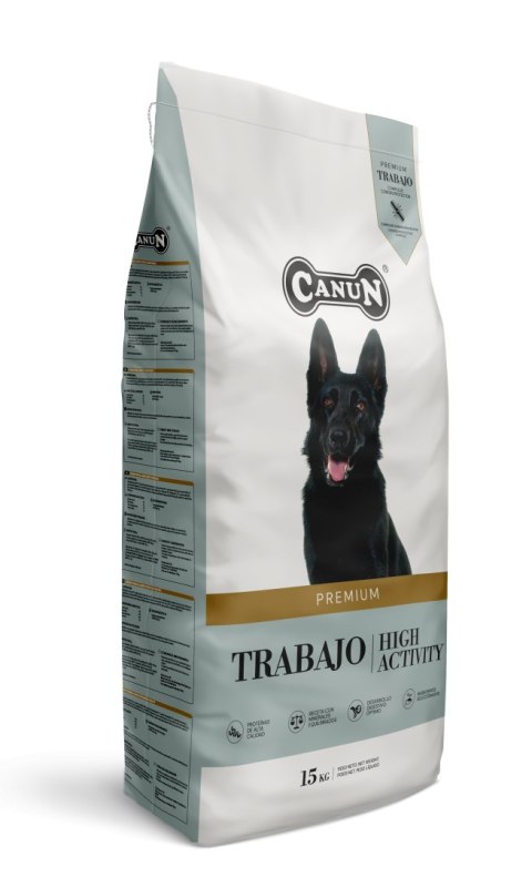 Canun Trabajo - karma premium dla psów energicznych i myśliwskich z kurczakiem i ryżem 15kg