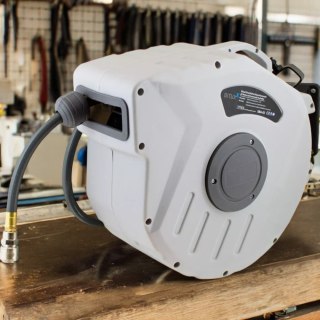 Wąż pneumatyczny na zwijaku automatyczny bęben 20m 1/4" do kompresora