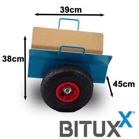 Wózek Transportowy do Płyt OSB GK MDF 275 kg Koła Pneumatyczne 26 cm